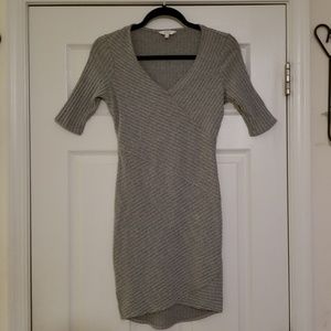 Candie's ribbed gray dress